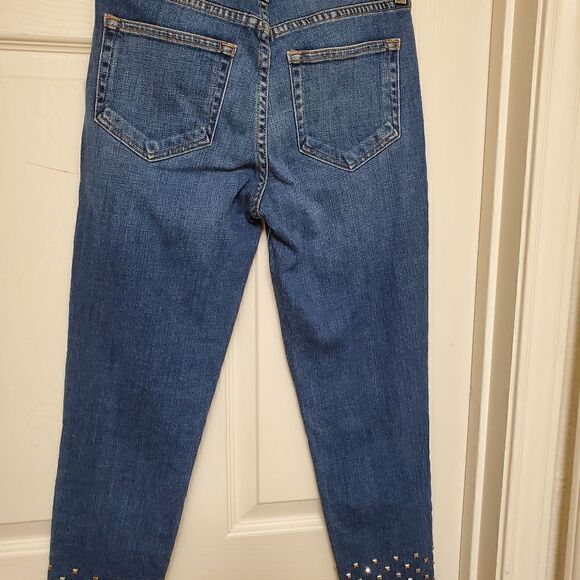 L'AGENCE Angelique High-Rise Studded Skinny Jeans 25 - Picture 4 of 11